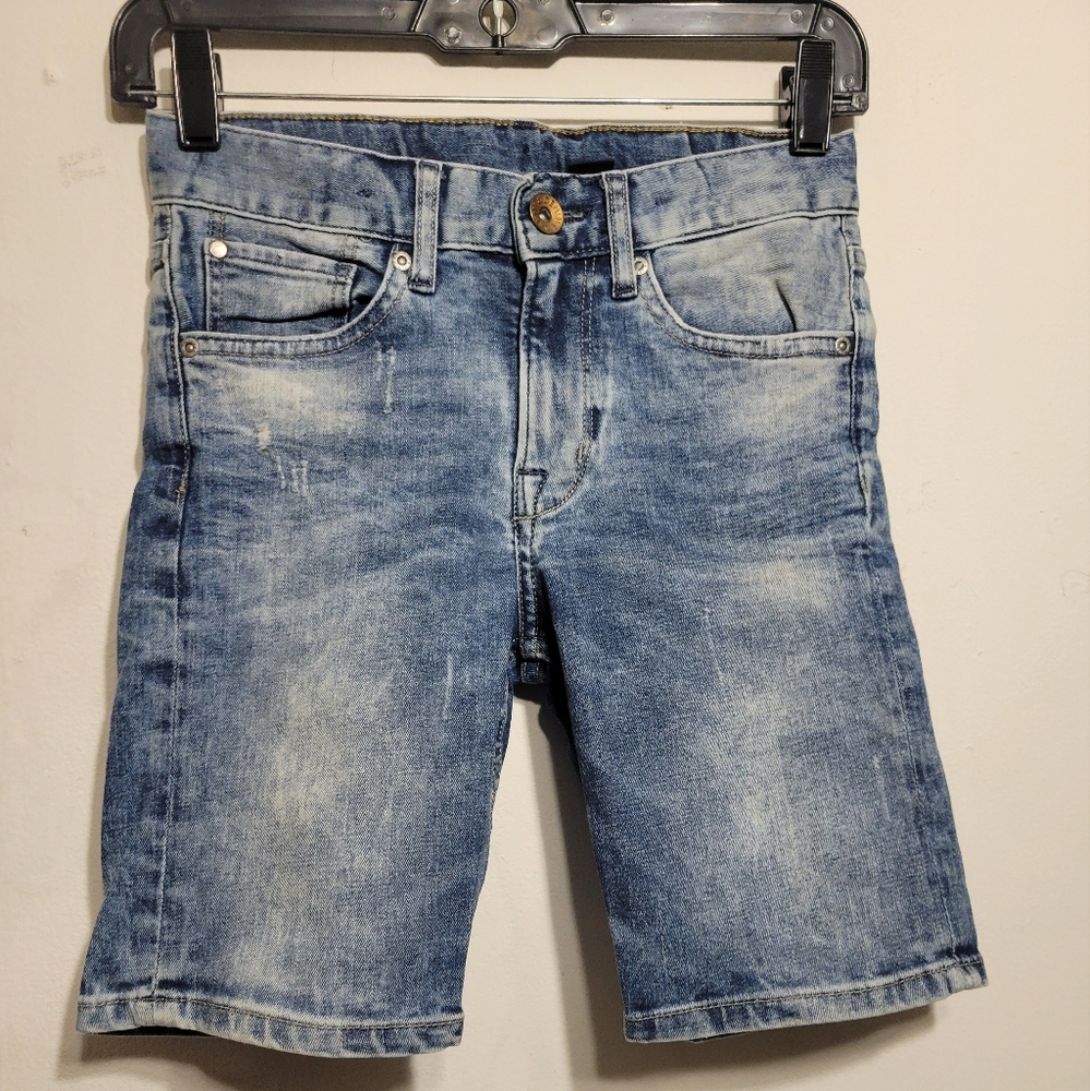 & DENIM Kid's SLIM FIT Blue Denim Shorts Size 8-9 by H&M